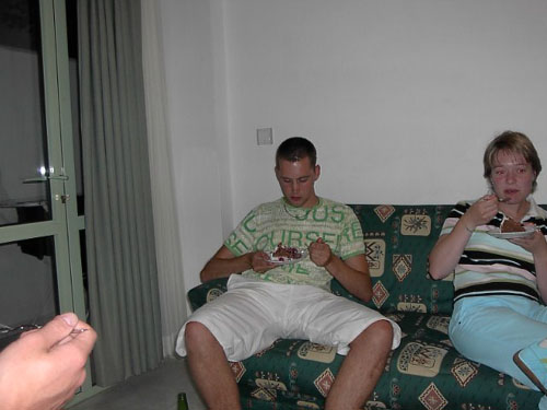 Bas met taart